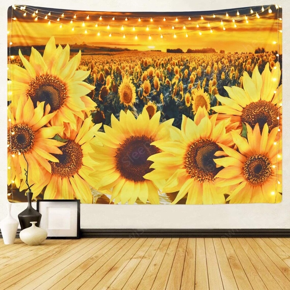 Sunflowers Sunset Sunrise Nature Garden Landscape Girls Dorm Room Decor Art Sale